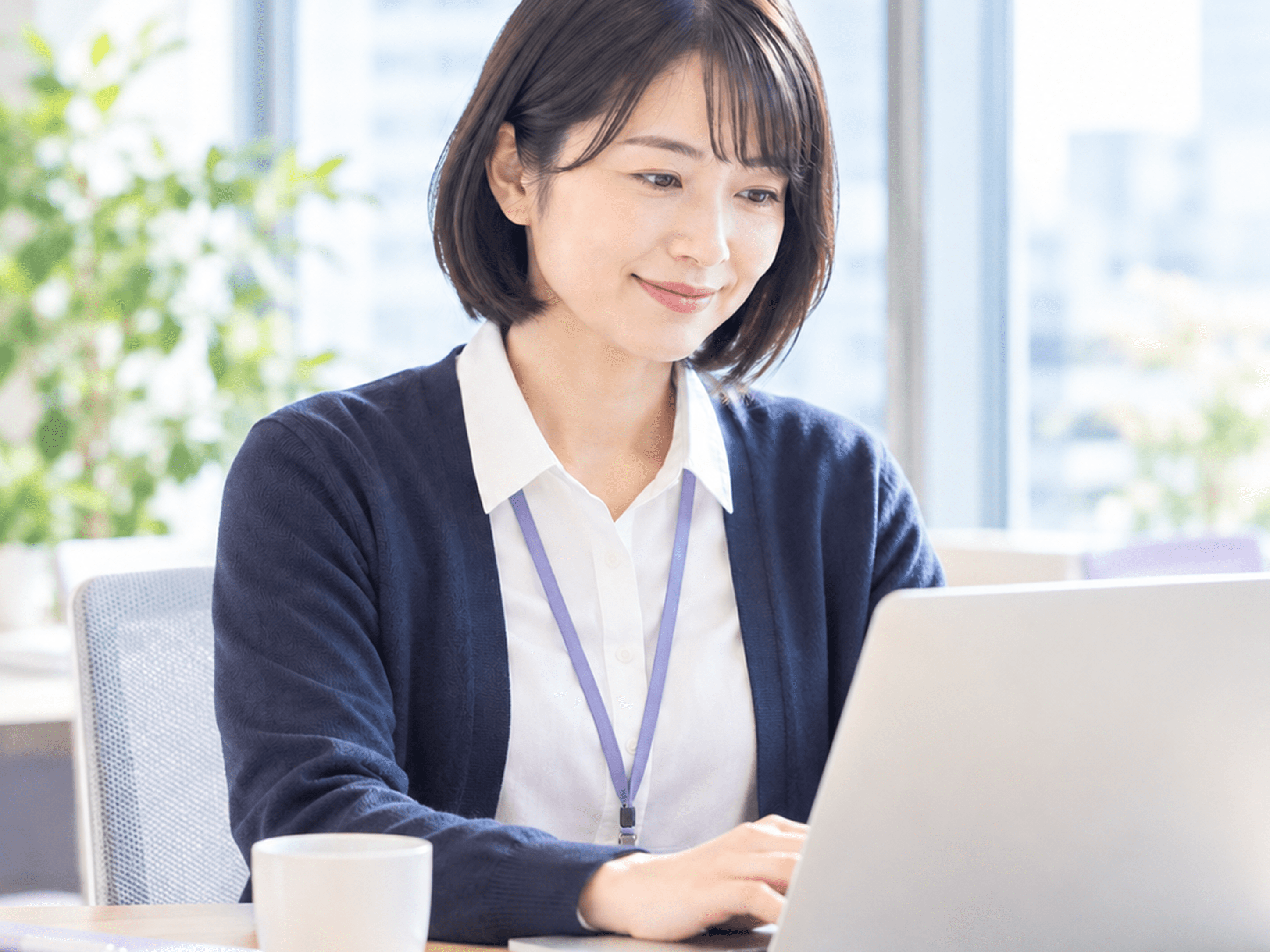 余裕を持って業務を進める担当者