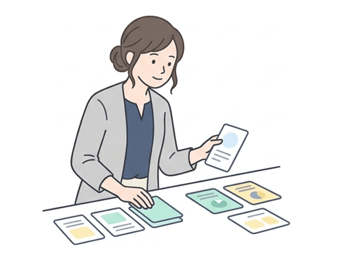 目標を整理するイラスト