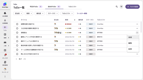 ToDoの画面例
