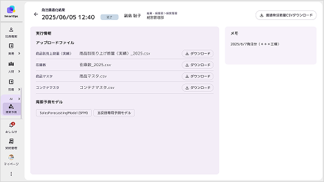 経営分析の画面例