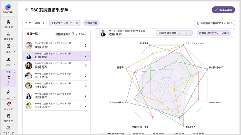 サーベイの画面例